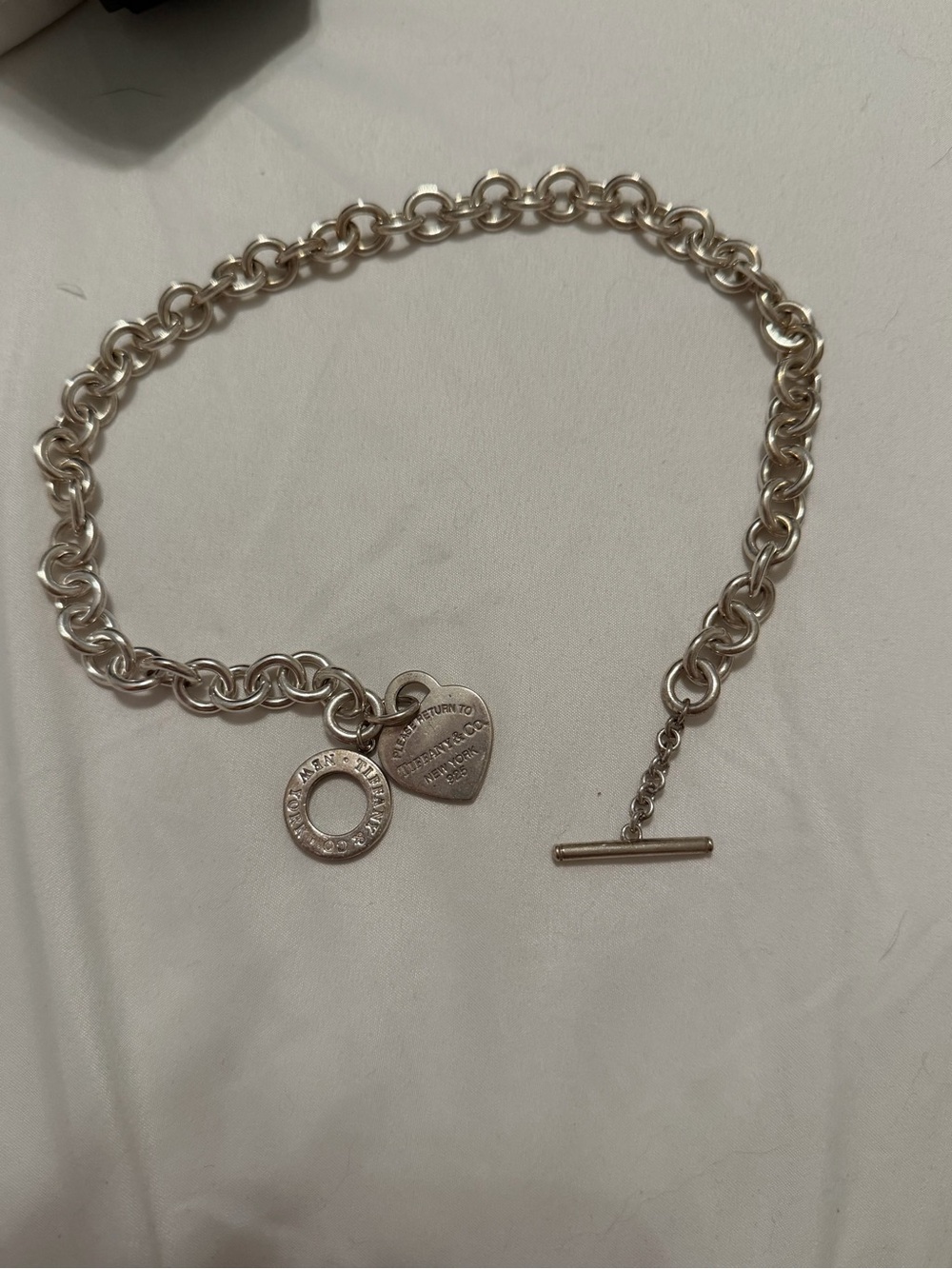 Tiffany & Co. Silver Toggle Heart Necklace - Picture 3 of 9